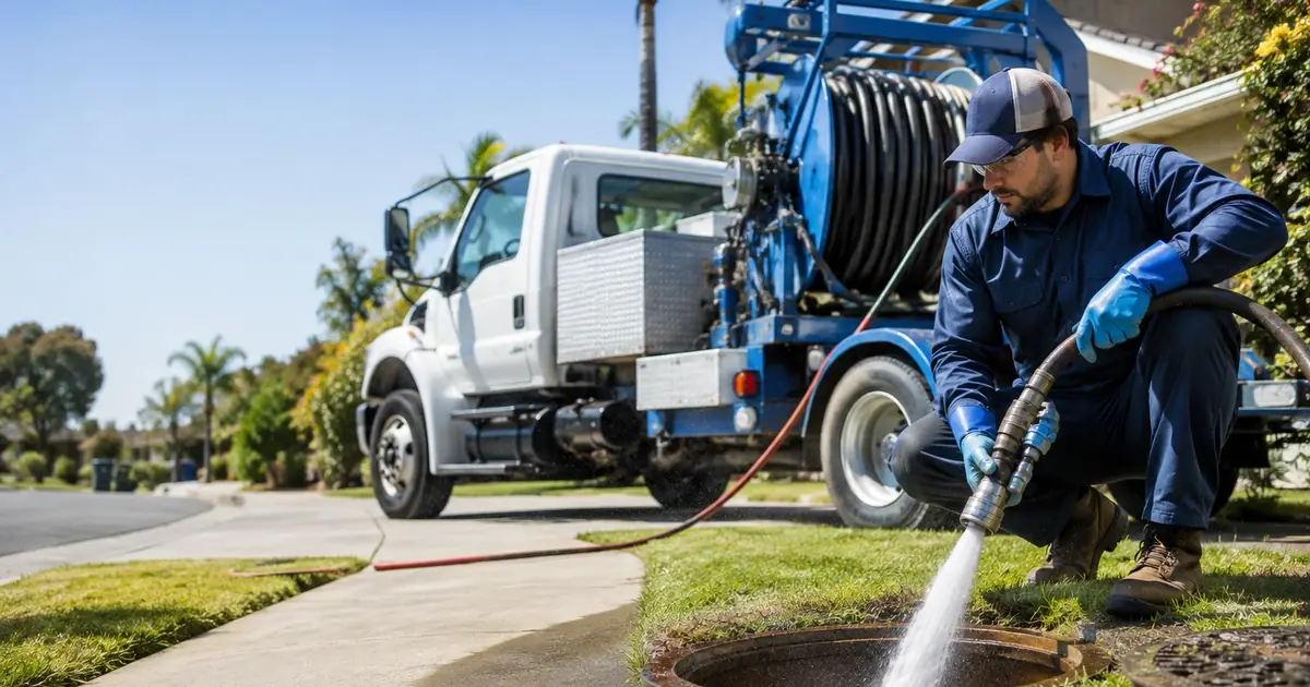 Hydro jet sewer cleaning San Carlos